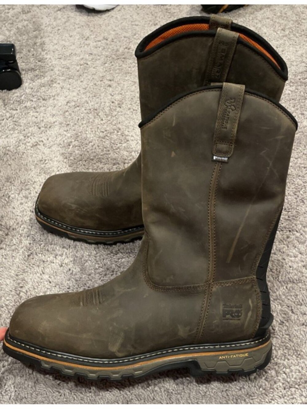 Mens Timberland Pro Pull On True Grit Composite Toe Work Boots Size 14
